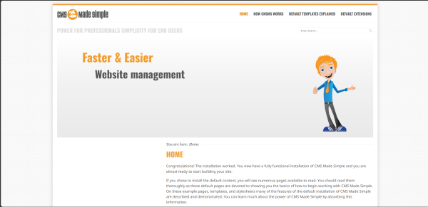 CMS Made Simple asustor NAS App